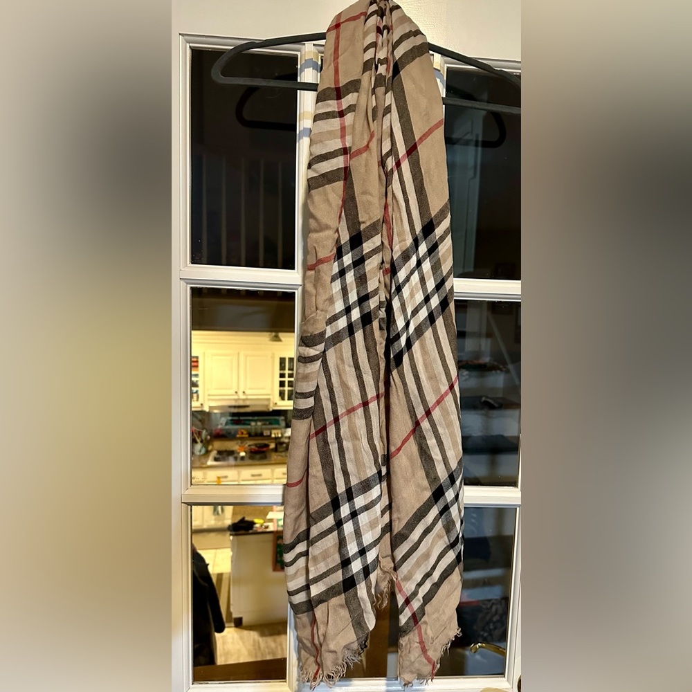 Classic Plaid Lightweight Scarf/Wrap